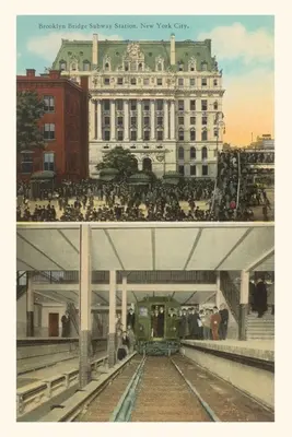 Jurnal de epocă Stație de metrou Brooklyn - Vintage Journal Brooklyn Subway Station