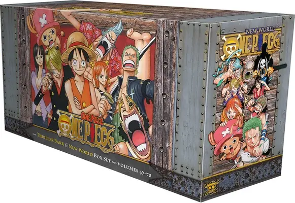 One Piece Box Set 3: Thriller Bark to New World: Volumele 47-70 cu Premium - One Piece Box Set 3: Thriller Bark to New World: Volumes 47-70 with Premium