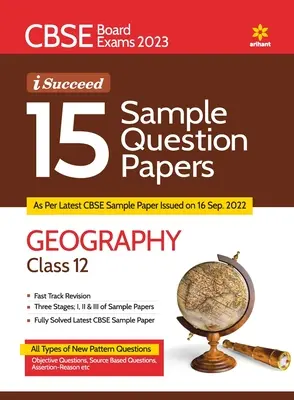 CBSE Board Exam 2023 I-Succeed 15 Sample Papers GEOGRAPHY Clasa a 12-a - CBSE Board Exam 2023 I-Succeed 15 Sample Papers GEOGRAPHY Class 12th