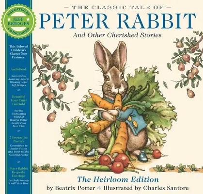 Povestea clasică a lui Peter Rabbit Heirloom Edition: The Classic Edition Hardcover cu CD audio Narat de Jeff Bridges - The Classic Tale of Peter Rabbit Heirloom Edition: The Classic Edition Hardcover with Audio CD Narrated by Jeff Bridges