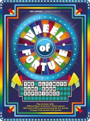 Roata Norocului cutie de joc: Cu roata oficială Wheel of Fortune și tone de puzzle-uri! - Wheel of Fortune Game Tin: With Official Wheel of Fortune Wheel Spinner and Tons of Puzzles!