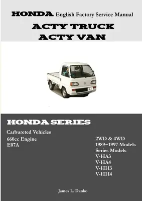 Honda Acty Manual de service din fabrică în limba engleză - Honda Acty English Factory Service Manual