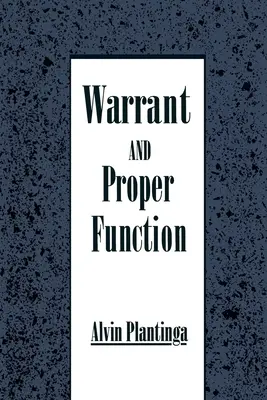 Warrant și funcția adecvată - Warrant and Proper Function
