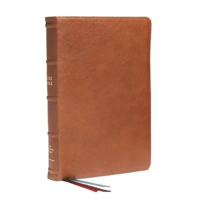 Nkjv, Biblia de referință End-Of-Verse, Personal Size Large Print, piele de capră premium, maro, Premier Collection, Red Letter, indexată cu degetul mare, Comfort - Nkjv, End-Of-Verse Reference Bible, Personal Size Large Print, Premium Goatskin Leather, Brown, Premier Collection, Red Letter, Thumb Indexed, Comfort