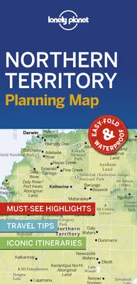 Hartă de planificare Lonely Planet Northern Territory 1 - Lonely Planet Northern Territory Planning Map 1
