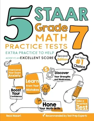 5 Teste practice STAAR Grade 7 Math: Practică suplimentară pentru a vă ajuta să obțineți un scor excelent - 5 STAAR Grade 7 Math Practice Tests: Extra Practice to Help Achieve an Excellent Score