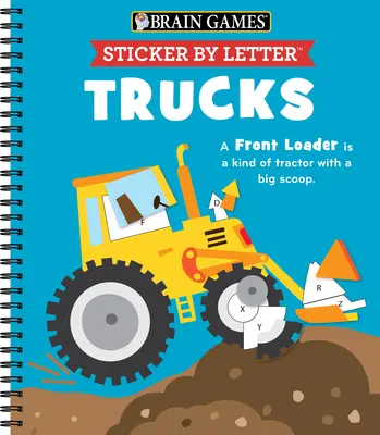 Brain Games - Sticker by Letter: Camioane - Brain Games - Sticker by Letter: Trucks
