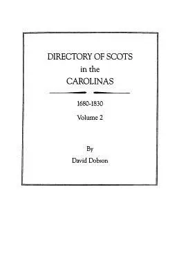 Directory of Scots in the Carolinas, volumul 2 - Directory of Scots in the Carolinas, Volume 2
