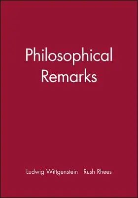 Observații filosofice - Philosophical Remarks