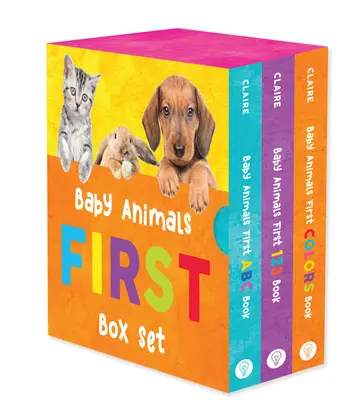 Baby Animals First Box Set - First ABC Book, First 123 Book, and First Colors Book