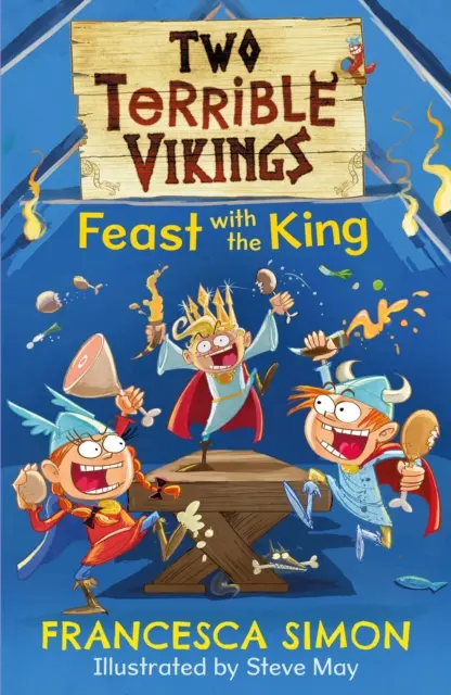 Doi vikingi teribili se ospătează cu regele - Two Terrible Vikings Feast with the King