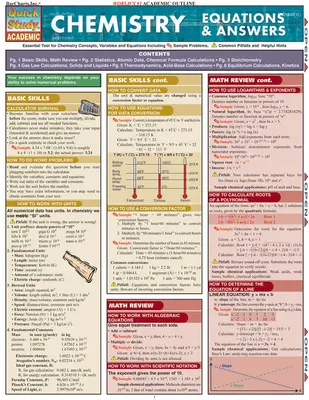 Ecuații și răspunsuri de chimie - Chemistry Equations & Answers