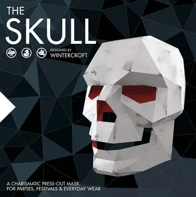 Skull - Designed by Wintercroft - O mască carismatic presată pentru petreceri și purtare zilnică - Skull - Designed by Wintercroft - A charismatic press-out mask for parties and everyday wear