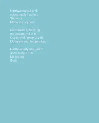Prognoza transportului maritim - The Shipping Forecast