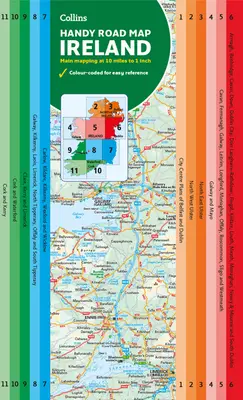 Hartă a Irlandei la îndemână: Ideal pentru planificarea traseelor - Map of Ireland Handy: Ideal for Route Planning
