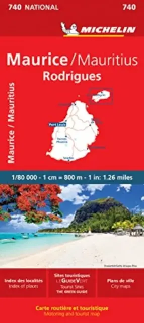 Mauritius Rodrigues Hartă 740 - Mauritius Rodrigues Map 740