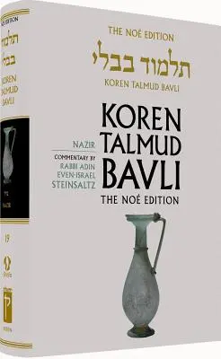 Koren Talmud Bavli nr, vol. 19: Nazir: Ebraică/engleză, ediție mare, color - Koren Talmud Bavli No, Vol 19: Nazir: Hebrew/English, Large, Color Edition