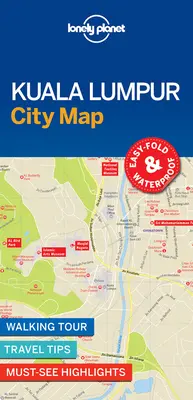 Lonely Planet Kuala Lumpur Hartă a orașului 1 - Lonely Planet Kuala Lumpur City Map 1