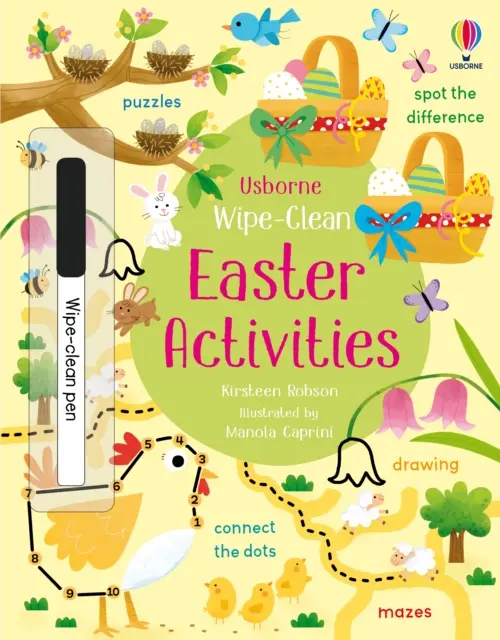 Activități de curățat Paștele - Wipe-Clean Easter Activities