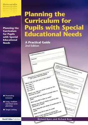 Planificarea curriculumului pentru elevii cu nevoi educaționale speciale: Un ghid practic - Planning the Curriculum for Pupils with Special Educational Needs: A Practical Guide