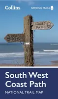 Harta traseului național South West Coast Path - South West Coast Path National Trail Map