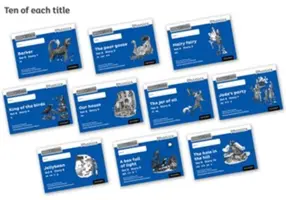 Read Write Inc. Phonics: Albastru Set 6 cărți de povești de bază în alb și negru (pachet de 100) - Read Write Inc. Phonics: Blue Set 6 Core Black & White Storybooks (Pack of 100)