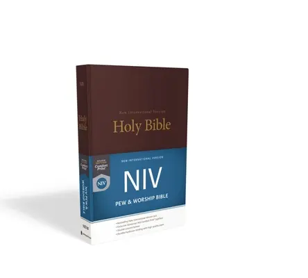 NIV, Pew and Worship Bible, Copertă cartonată, Burgundy - NIV, Pew and Worship Bible, Hardcover, Burgundy