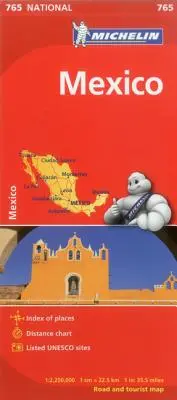 Hartă Michelin Mexic 765 - Michelin Map Mexico 765