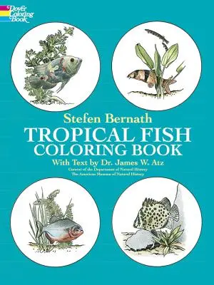 Cartea de colorat cu pești tropicali - Tropical Fish Coloring Book