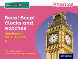 Read Write Inc. Phonics: Pink Set 3 Non-ficțiune 2 Beep! Beep! Ceasuri și ceasuri - Read Write Inc. Phonics: Pink Set 3 Non-fiction 2 Beep! Beep! Clocks and Watches