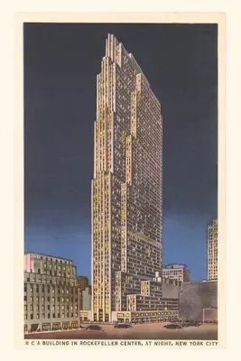 Vintage Journal Night, RCA Building, Rockefeller Center, New York City