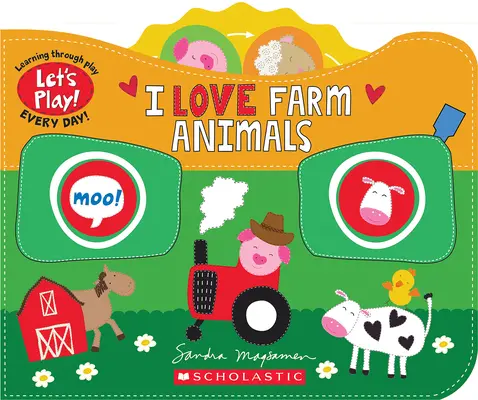 Iubesc animalele de la fermă (Let's Play! Board Book) - I Love Farm Animals (a Let's Play! Board Book)