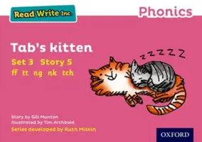 Read Write Inc. Phonics: Roz Set 3 Carte de povești 5 Pisoiul lui Tab - Read Write Inc. Phonics: Pink Set 3 Storybook 5 Tab's Kitten