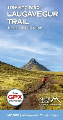 Islanda's Laugavegur Trail & Fimmvruhls Trail Trekking Map: Cu descărcare gratuită Gpx - Iceland's Laugavegur Trail & Fimmvruhls Trail Trekking Map: With Free Gpx Download