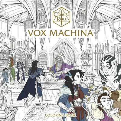 Rolul critic: Vox Machina Carte de colorat - Critical Role: Vox Machina Coloring Book