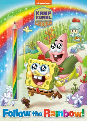 Urmează curcubeul! (Kamp Koral: Spongebob's Under Years): Carte de activități cu creion multicolor - Follow the Rainbow! (Kamp Koral: Spongebob's Under Years): Activity Book with Multi-Colored Pencil