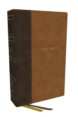 Sfânta Biblie KJV, Biblie de referință cu coloană centrală, Leathersoft, maro, peste 73.000 de referințe încrucișate, litere roșii, imprimare confortabilă: Versiunea King James - KJV Holy Bible, Center-Column Reference Bible, Leathersoft, Brown, 73,000+ Cross References, Red Letter, Comfort Print: King James Version