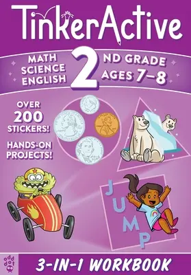 Tinkeractive 2nd Grade 3-In-1 Carte de lucru: Math, Science, English Language Arts - Tinkeractive 2nd Grade 3-In-1 Workbook: Math, Science, English Language Arts