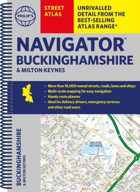 Philip's Navigator Street Atlas Buckinghamshire și Milton Keynes - Philip's Navigator Street Atlas Buckinghamshire and Milton Keynes