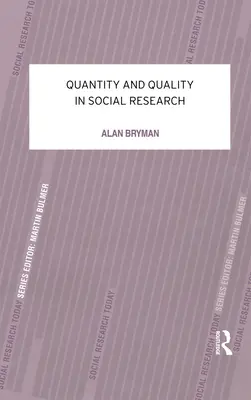 Cantitate și calitate în cercetarea socială - Quantity and Quality in Social Research