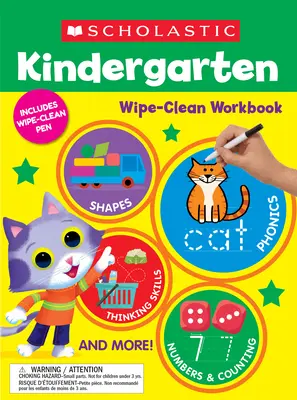 Carte de lucru pentru grădiniță Wipe-Clean - Kindergarten Wipe-Clean Workbook