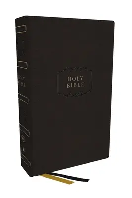 KJV Holy Bible, Center-Column Reference Bible, Leathersoft, Black, 73,000+ Cross References, Red Letter, Comfort Print: King James Version