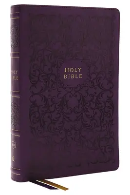 Biblia Sinodală KJV, Biblie de referință cu coloană centrală, Leathersoft, violet, peste 73.000 de trimiteri încrucișate, litere roșii, indexare cu degetul mare, imprimare confortabilă: King James Ver - KJV Holy Bible, Center-Column Reference Bible, Leathersoft, Purple, 73,000+ Cross References, Red Letter, Thumb Indexed, Comfort Print: King James Ver