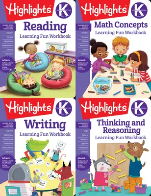 Pachet de carte de învățare pentru grădiniță Highlights - Highlights Kindergarten Learning Workbook Pack