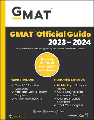 Ghidul oficial GMAT 2023-2024, ediția Focus: Include carte + bancă de întrebări online + flashcards digitale + aplicație mobilă - GMAT Official Guide 2023-2024, Focus Edition: Includes Book + Online Question Bank + Digital Flashcards + Mobile App
