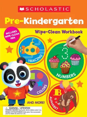 Scholastic Pre-K Wipe-Clean Carte de lucru - Scholastic Pre-K Wipe-Clean Workbook