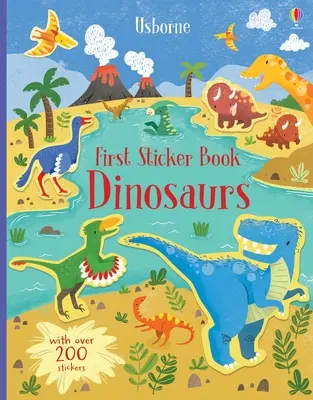 Prima carte de abțibilduri cu dinozauri - First Sticker Book Dinosaurs