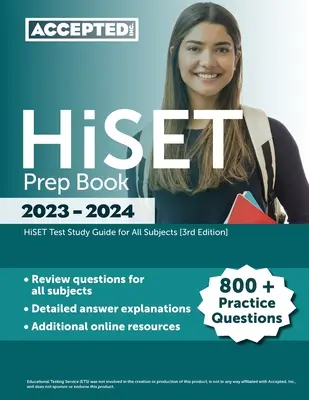 HiSET Prep Book 2023-2024: 800+ întrebări practice, Ghid de studiu pentru testul HiSET pentru toate materiile - HiSET Prep Book 2023-2024: 800+ Practice Questions, HiSET Test Study Guide for All Subjects