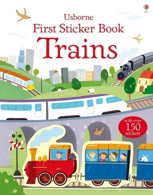 Prima carte de abțibilduri Trenuri - First Sticker Book Trains