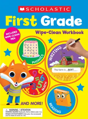 Scholastic First Grade Wipe-Clean Carte de lucru - Scholastic First Grade Wipe-Clean Workbook